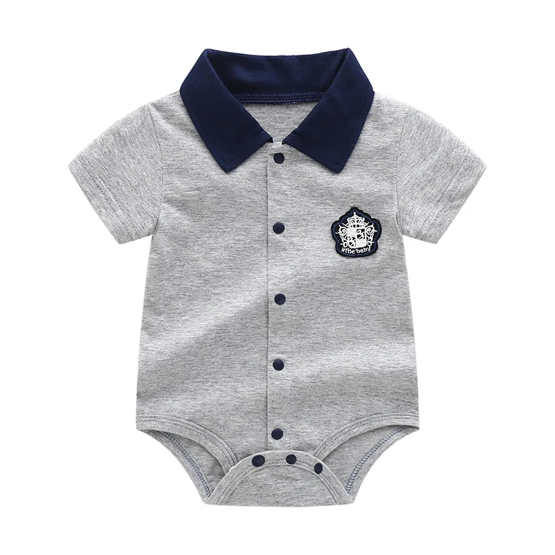 Newborn clothes, summer thin breathable cotton baby triangle hoodie, short-sleeved newborn full-month baby