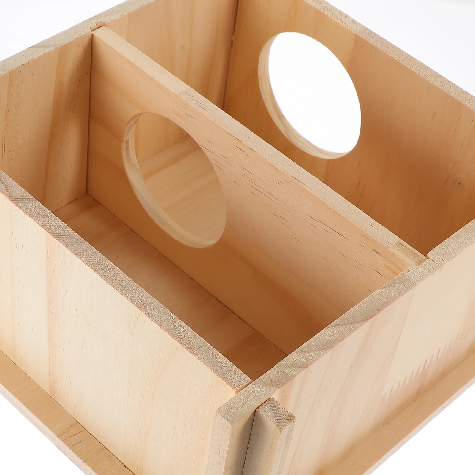 

Wood Hamster Hideout 20x20x10cm Durable Safe Pet House Warm Comfortable Small Animal Shelter Nest Rest Habitat