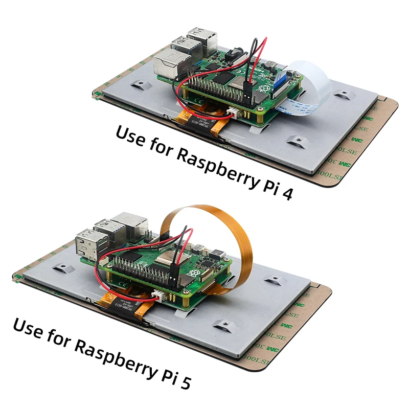 Raspberry Pi 7-дюймовый DSI 1024*600 дисплей IPS емкостный сенсорный экран для RPI 5 4B 3B + 3B Zero Optional Pi 5 ABS Case