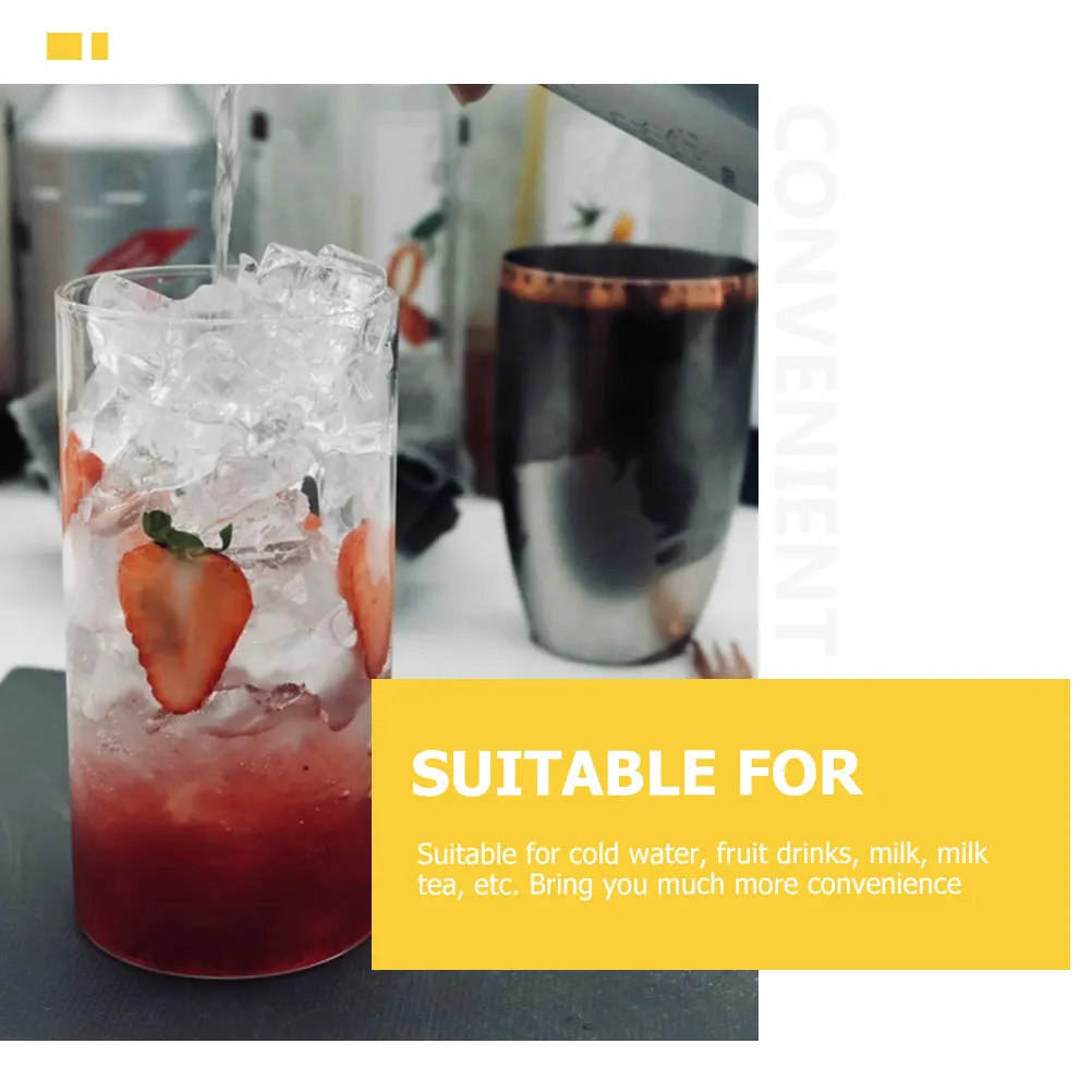 

4Pcs Glass Cup Transparent Milk Water Beverage Drinking Glasses Leakproof Portable for Home Travel Sports Cold Drinks Wine