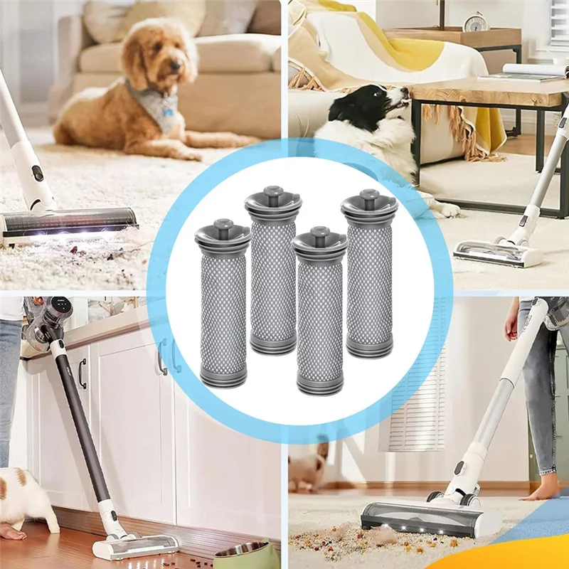 مجموعة مرشح بديلة ABBK لـ A10/A11، PURE ONE S11/S12، PWRHERO11 - تتضمن 4 مرشحات مسبقة ومرشحين HEPA