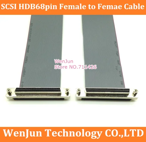 SCSI HDB68 pin female to HDB68 pin Female Connector Cable SCSI 68 pin Data Cable 50cm