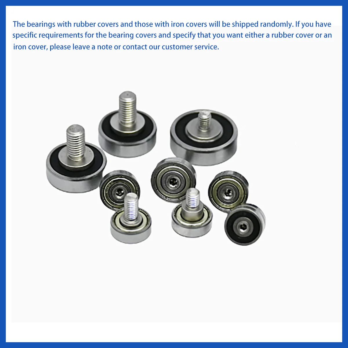 304 Stainless Steel OD 17-22mm High Quality Screw Bearing  Shaft Ball Bearing External Thread Bearing
