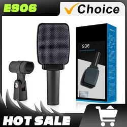 High quality E906 Super-cardioid microphone cardioid instrument Microfonos Microfono with clamp for Hot selling