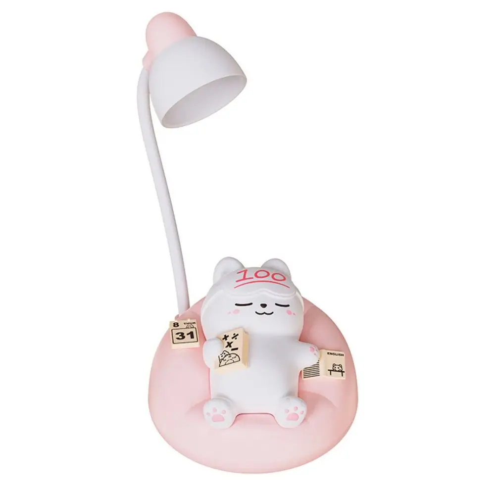 

USB Charging Sleeping Cat Night Light Desktop Dimming Bedside Table Lamp Eye Protection Soft Light Sleeping Atmosphere Light