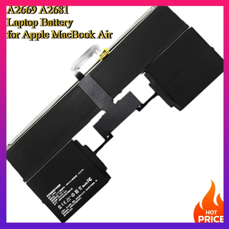 

New A2669 A2681 Laptop Battery for Apple MacBook Air 13 Inch M2 2022 Year 11.54V 52.6Wh 4561mAh for MacBook Air 13 A2681 A3113