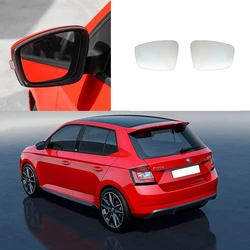 For Skoda Fabia 2015-2017 / Rapid 2018-2020 Car Accessories Auto Side Mirror Lens Rearview Reflective Lenses Glass with Heating