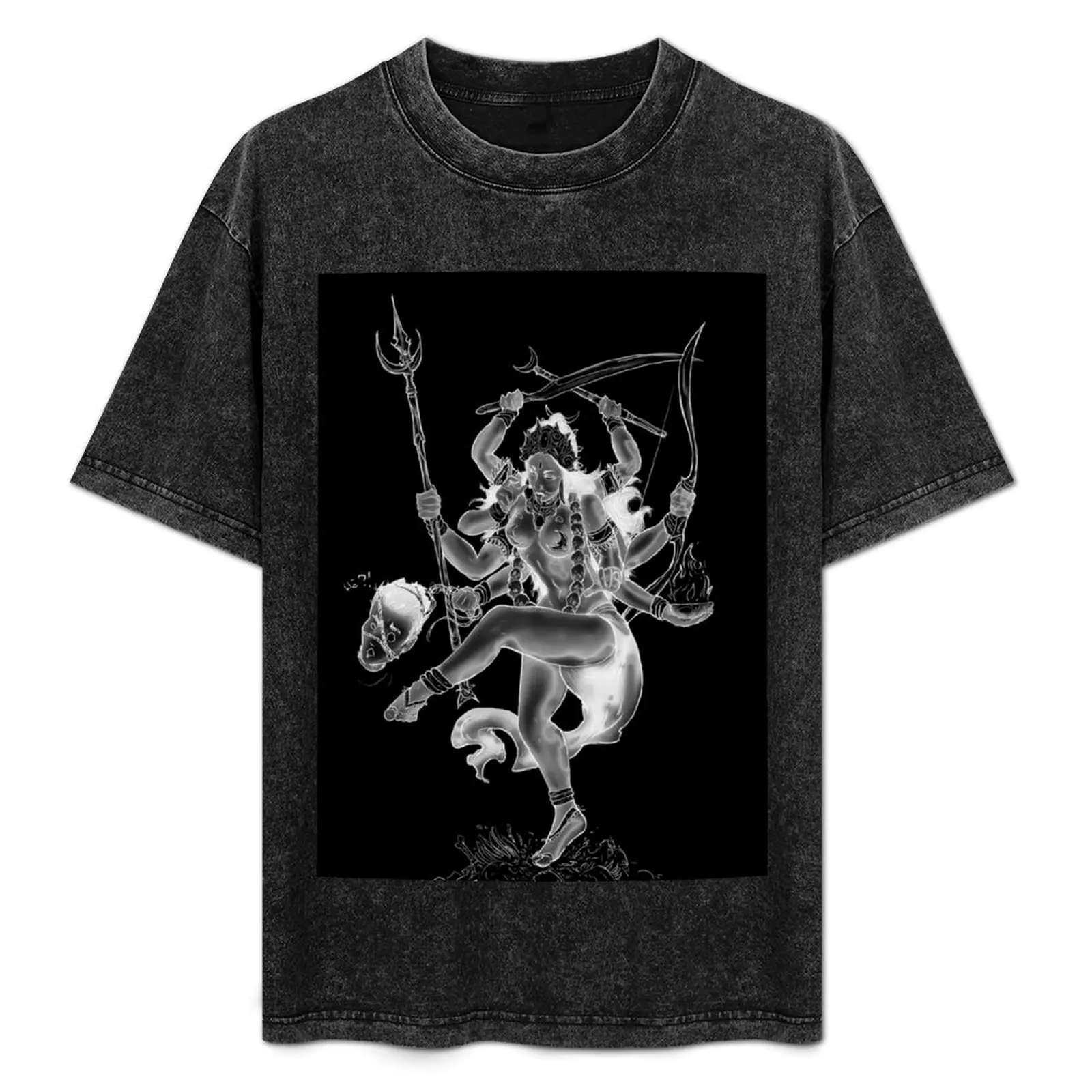 

Kali, goddess of time death and doomsday T-Shirt Anti-Wrinkle Short Sleeve T-Shirt