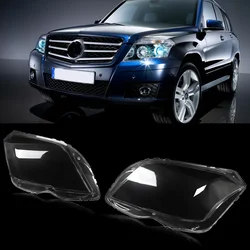 Pair Headlight Lens Headlamp Cover For Mercedes GLK Class X204 2009-2012 GLK250