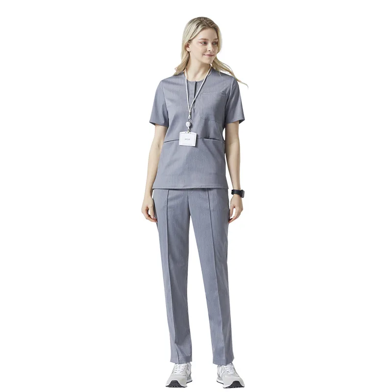 Nurse Uniform, Short Sleeved Surgical Gown, Split Set, Doctor'S Work Uniform, Hand Washing Gown, Pet Hospital Uniform