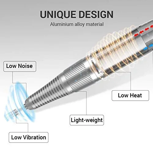 MelodySusie Professional Rechargeable 30000 rpm Nail Drill,SC320H Portable Electric nail lamp/Nail Polishing Machine