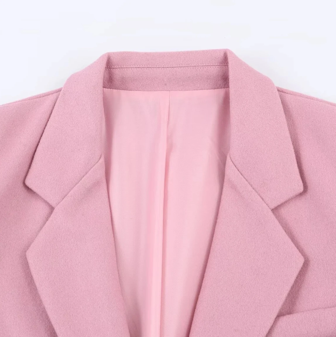 Nueva chaqueta de traje de viaje holgada de manga larga con solapa elegante Simple a la moda informal para mujer