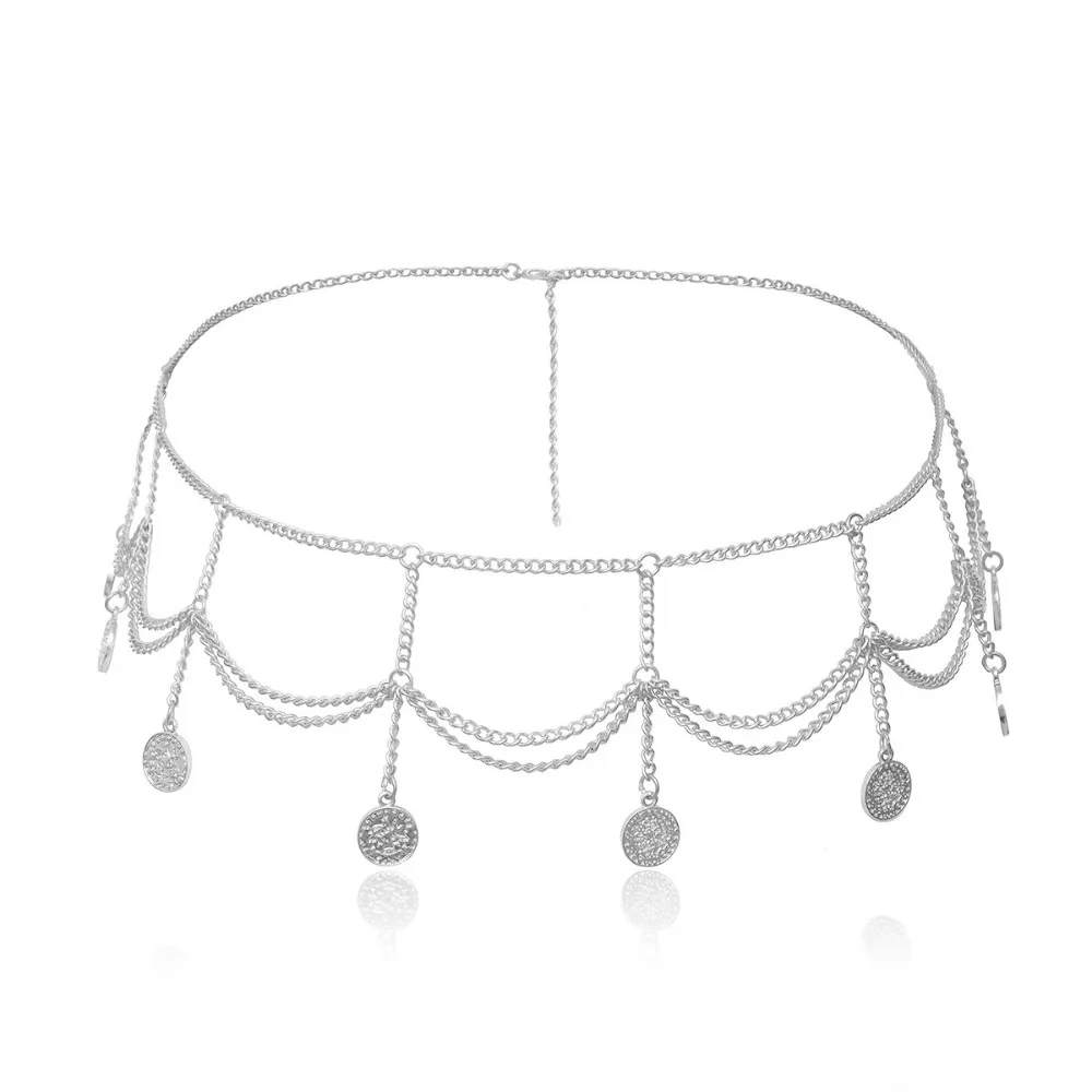 

Винтажная подвеска в виде монеты, металлическая цепочка для тела, пояс, ювелирные изделия, поясная цепочка с кисточками, этнический стиль, богемный стиль, цепочка для танца живота, вечерние