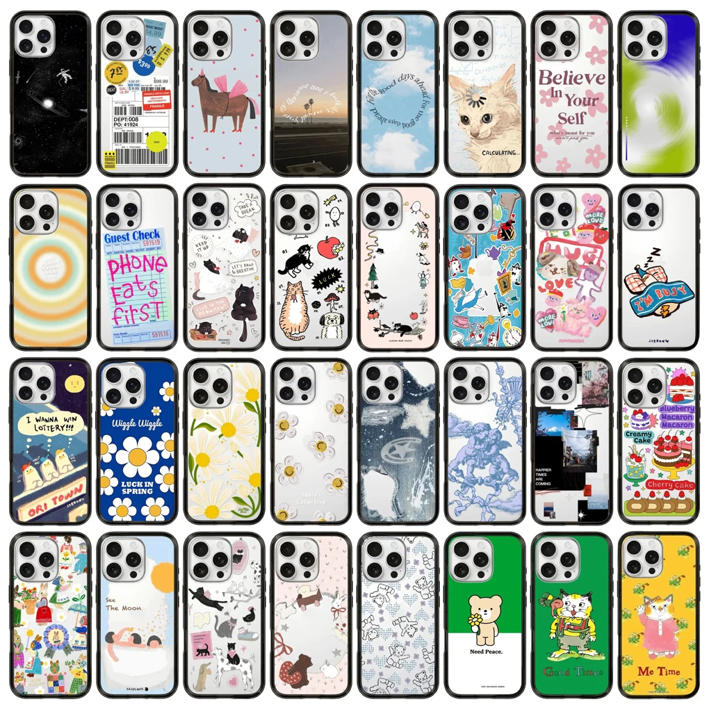 

Border Letters New Type iPhone 16 Pro 15 Pro Max Protective Case, Fits iPhone 16 Pro Max