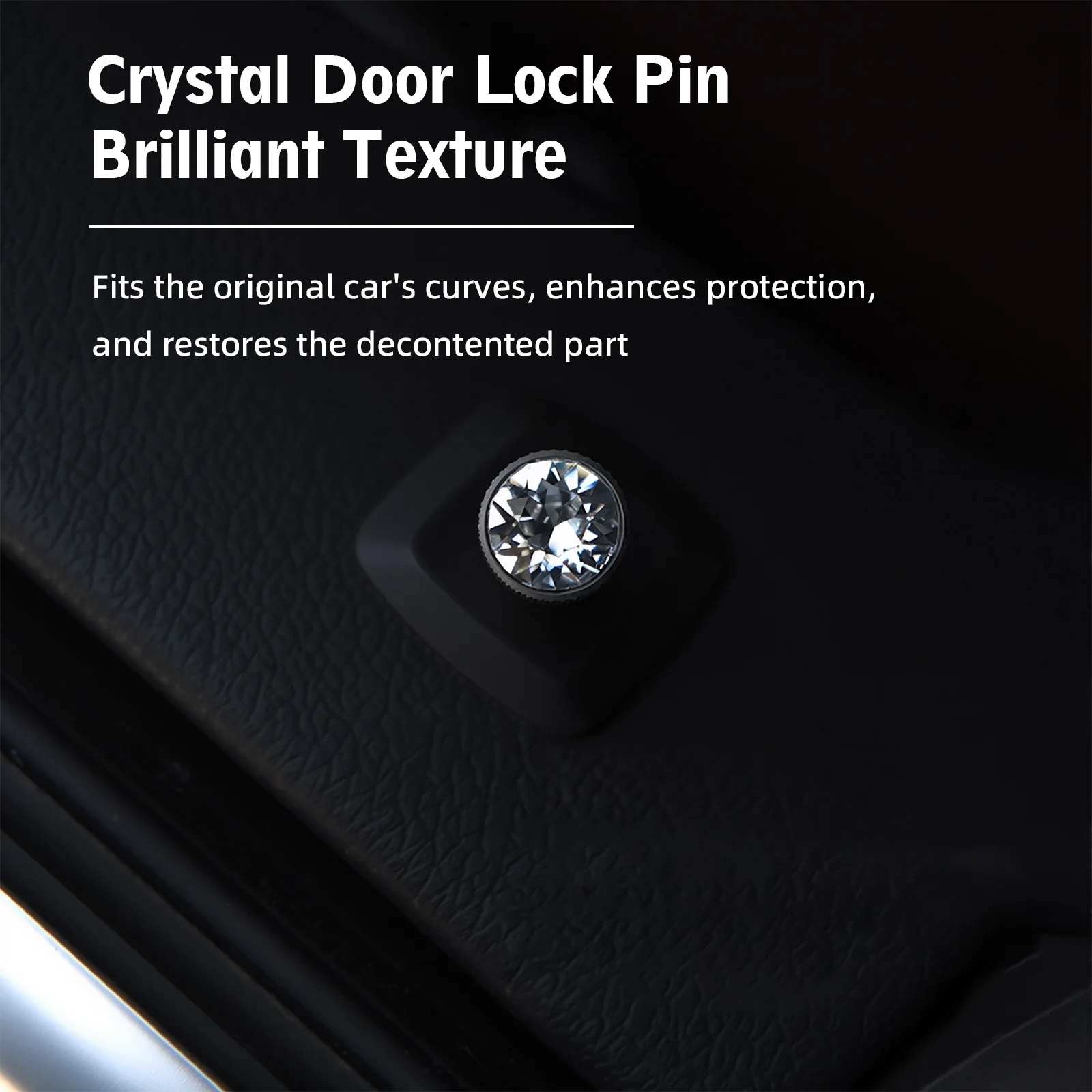 หมุดล็อคประตูคริสตัล แข็งแรง ทนทาน อุปกรณ์ตกแต่งรถยนต์ สำหรับ BMW E46 E34 F25 E60 F10 F30 E36 E31 E39 E90 F20 E91 G20 X5