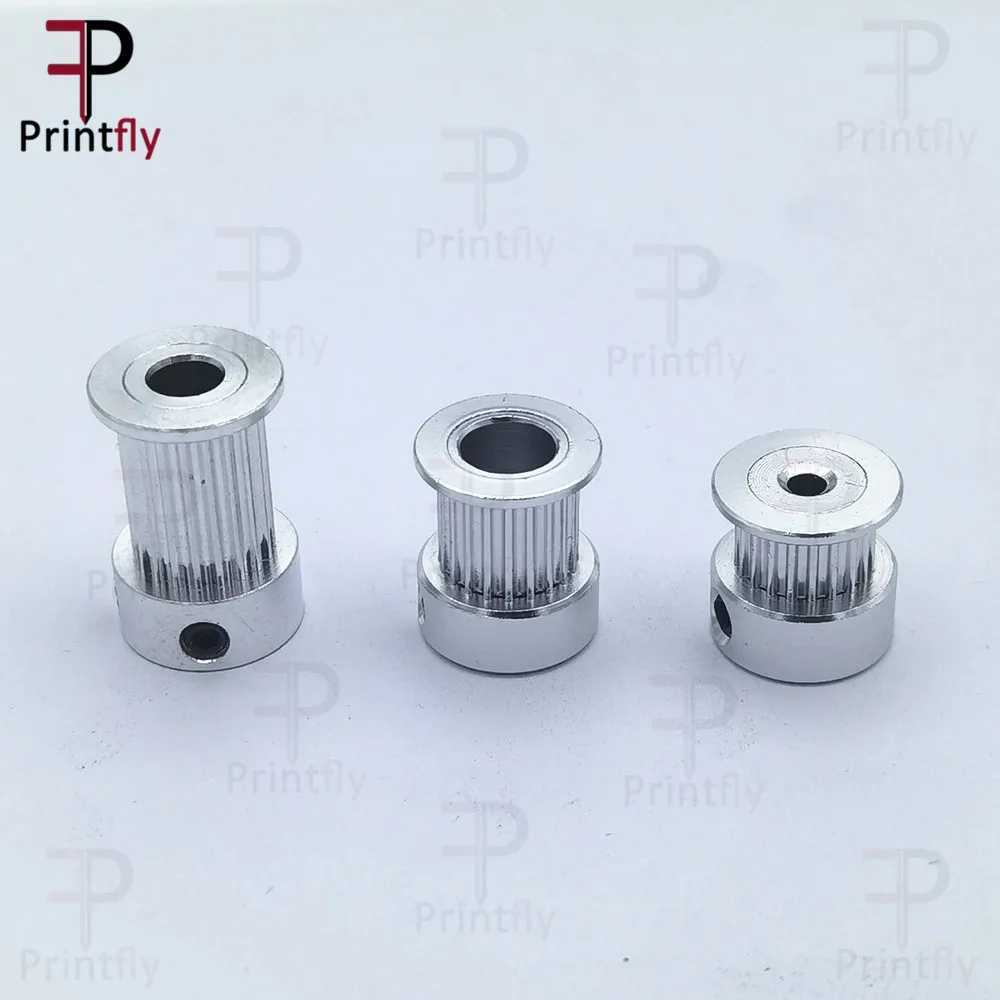 Printfly 2GT 20 teeth 2GT Timing Pulley Bore 3.175/4/5/6/6.35/8mm for GT2 Open Synchronous belt width 6mm/10mm/15mm 3d printer