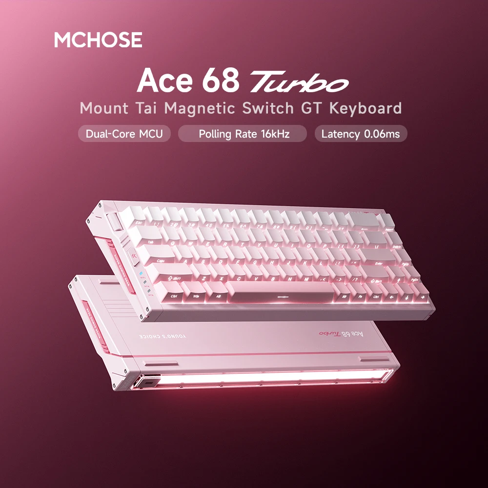 MCHOSE Ace 68 Turbo Full-aluminum Esports Hall Effect Keyboard RT