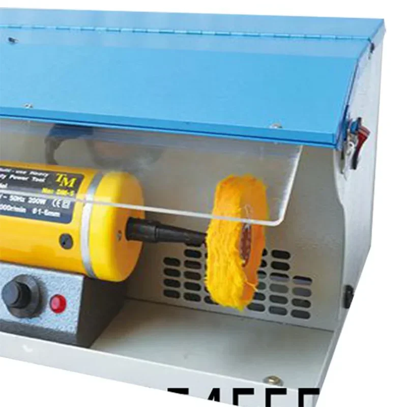 Motor de pulido con colector de polvo, turbina de doble cabezal, 250W, regulación continua de velocidad, rectificadora, herramientas de pulido de joyería