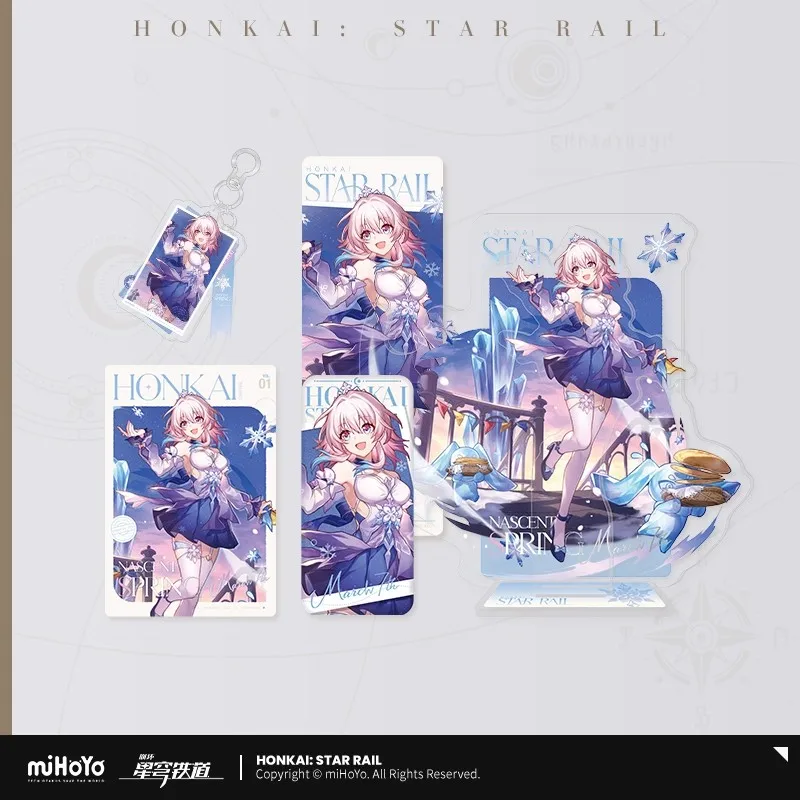 

[Pre-sale] Official miHoYo Honkai: Star Rail Authentic Anime March 7th Winter's End, Warmth Arrives Series Badge & Pendant Set
