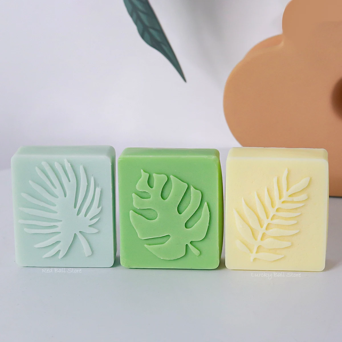 6 Cavity Oval/Square Leaf Shaped Silicone Soap Mold DIY Handmade Essential Oil Soap Making Supplies Mould Chocolate Cake Molds