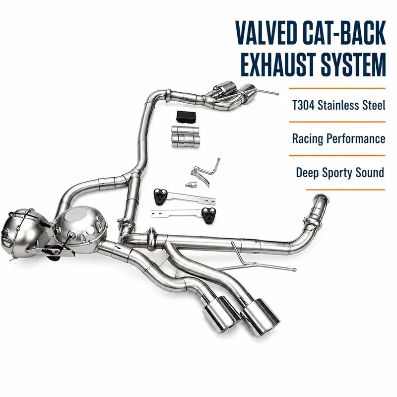 Valved Active Sound Exhaust for Mercedes G350d W463 3.0L V6 Diesel 2015-2018 Quad Tips Deep Tone Performance