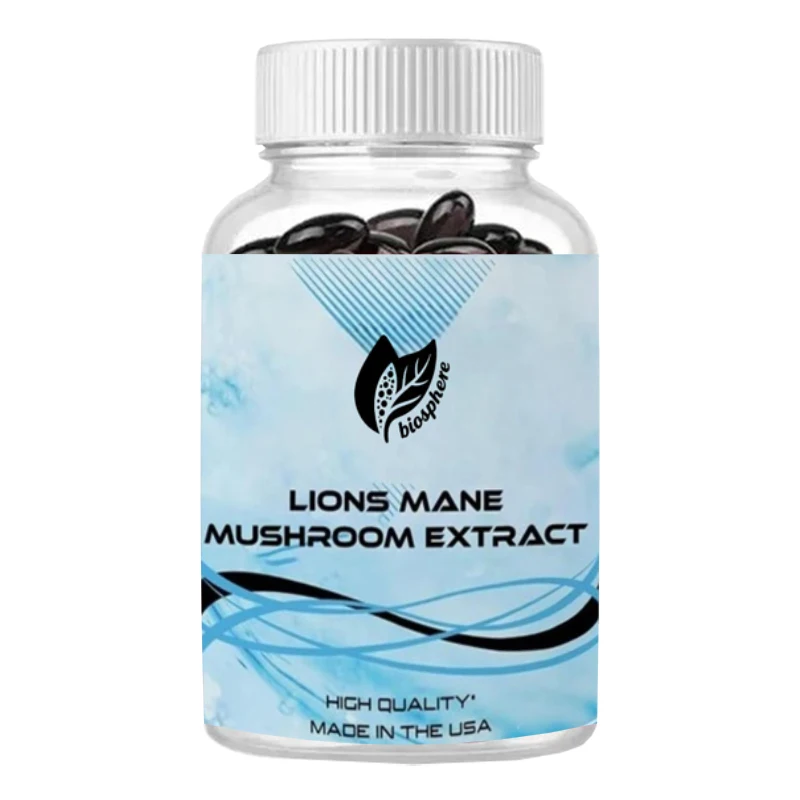 Lion's Mane Mushroom Extract 60 Capsules, Supports Immune System, Quality Potent Ingredients, 500 Mg Per Serving