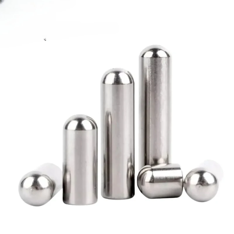 304 Stainless Steel Solid Round Head Cylindrical Pin Locating Dowel M0.8 M1 M1.2 M1.5 M1.8 M2 M2.3 M2.5 M2.8 M3 M3.5 M4 M5 M6 M8
