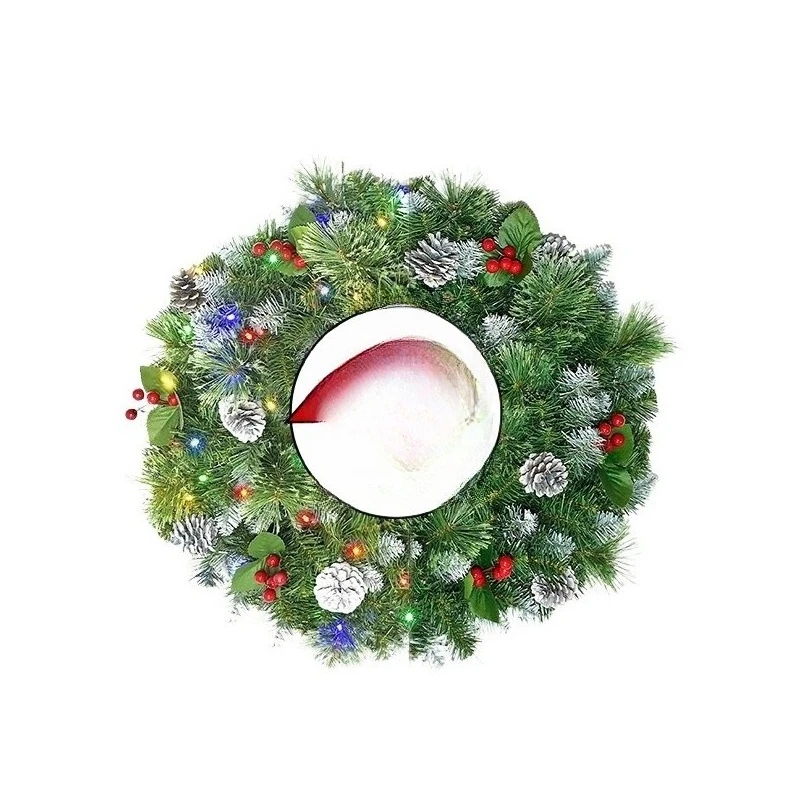 

Christmas decoration 24 inch 48 inch simulated luminous Christmas wreath
