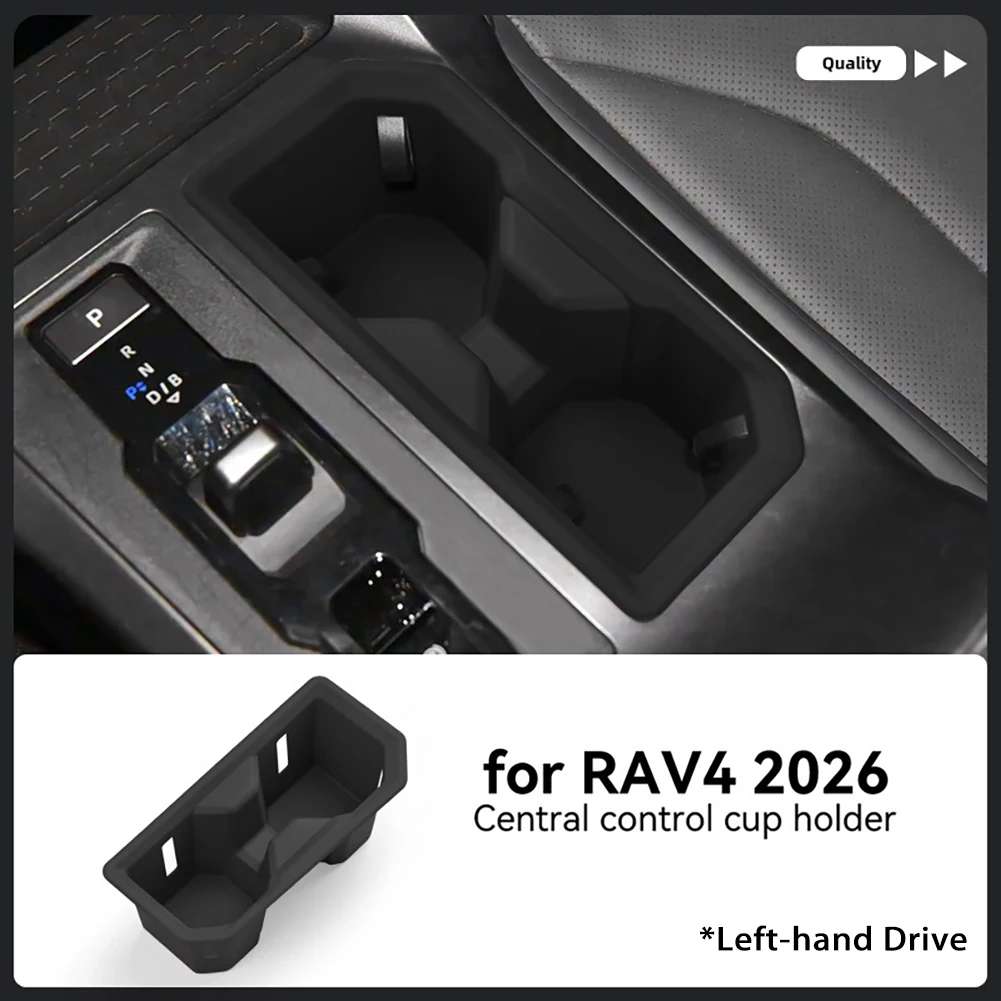 Cup Holder Sleeve for For TOYOTA For RAV4 2026 Built with Dense Silicone Compound for Noise Suppression and Protection