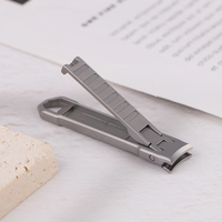 Ultra-Thin Nail Clippers Collapsible Portable Travel Fingernail Keychain Nail Scissors Cutter Stainless Steel Manicure Tools