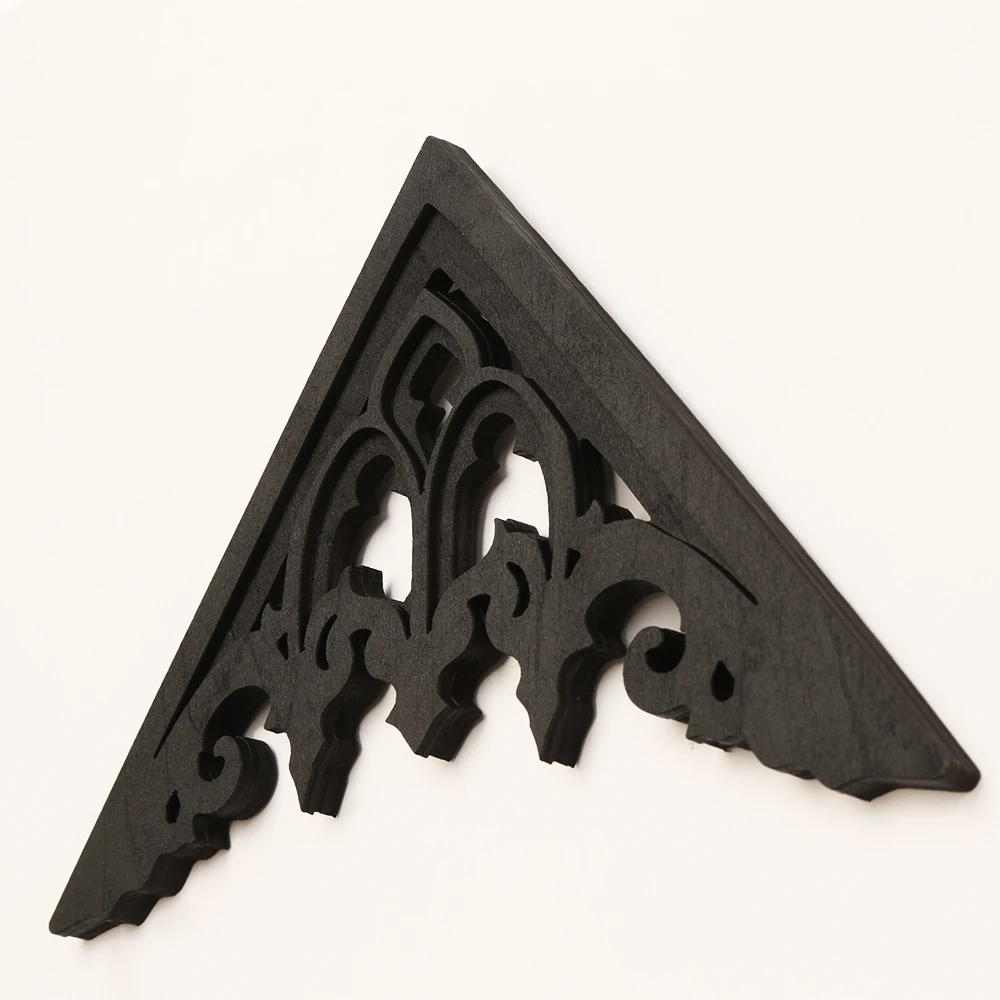 Cross-Border Dark Gothic Triangular Carved Wall Decor for Retro Home Use - view 2