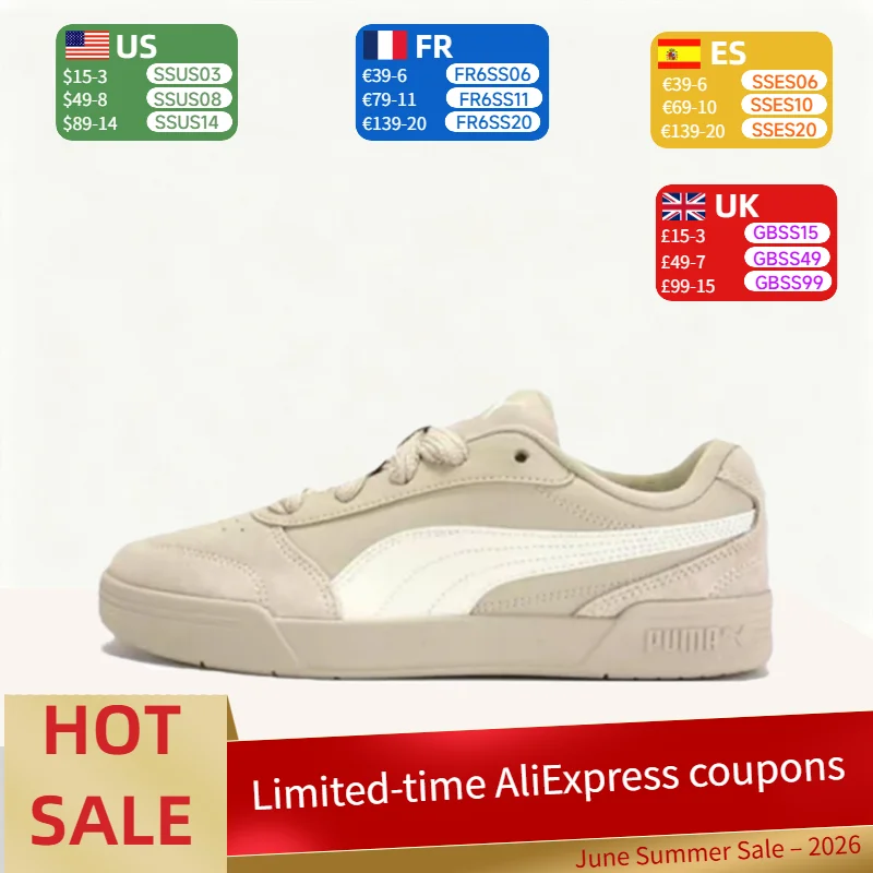 

PUMA C-Skate: Simple, Versatile, Everyday Commuting and Casual Low-Top Outdoor Skate Shoes (Unisex) in Off-White 407868-03