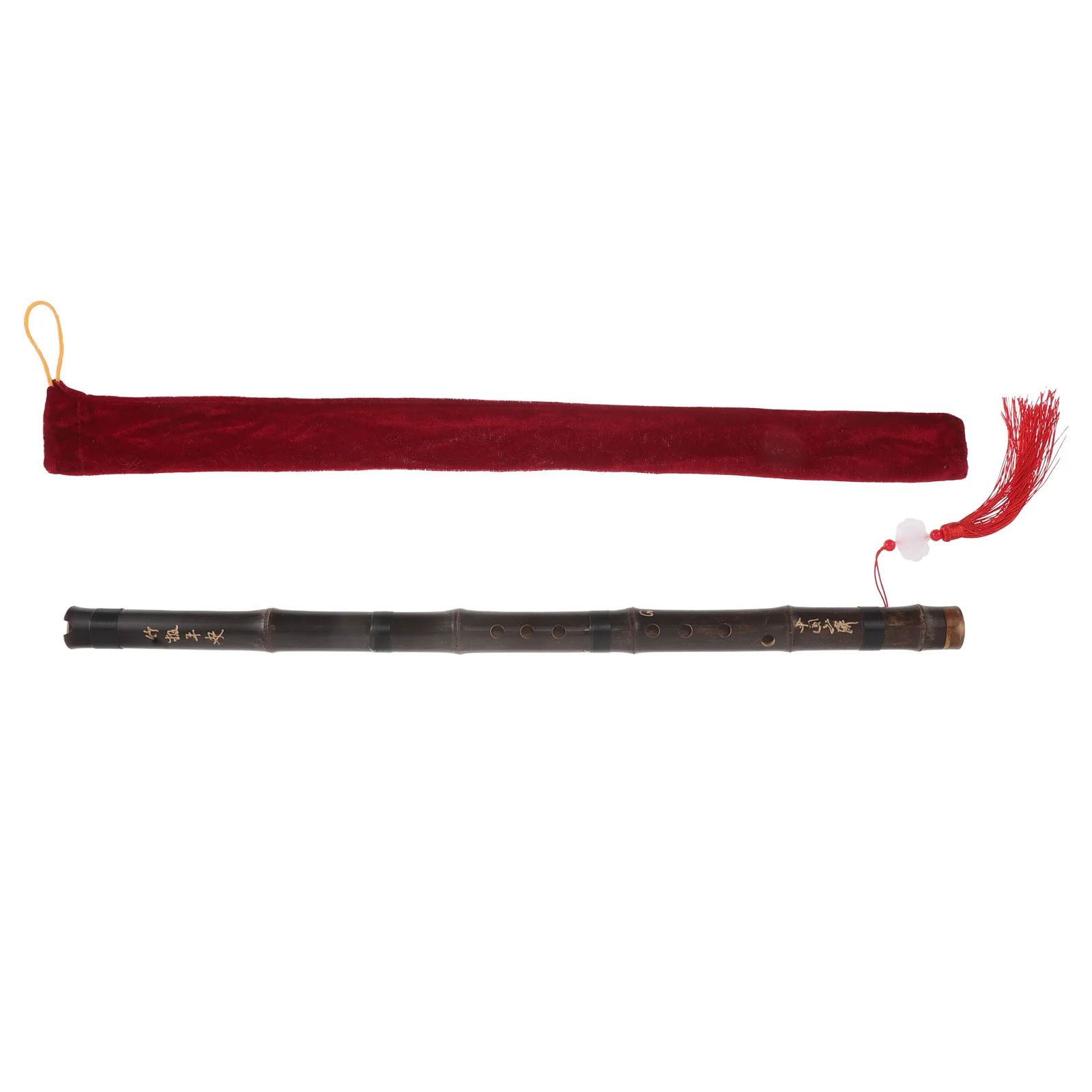 

Vertical Bamboo Flute Traditional Chinese Dizi Eight-Hole Woodwind Instrument Suitable for Beginners and Music