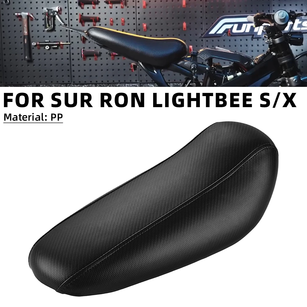 Asiento trasero de ampliación y engrosamiento para motocicleta, para Surron sur-ron Lightbee Light Bee X S, vehículo eléctrico todoterreno, bicicleta eléctrica