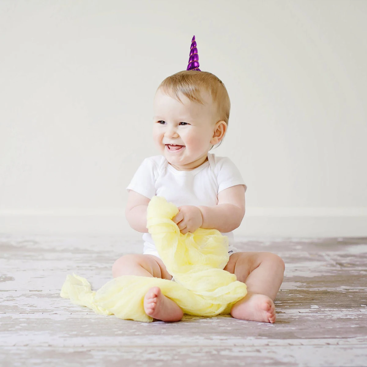 

10 Pcs Unicorn Headdress Hair Accessories for Girls Headgear Birthday Party Hats Mini Unicorns Child