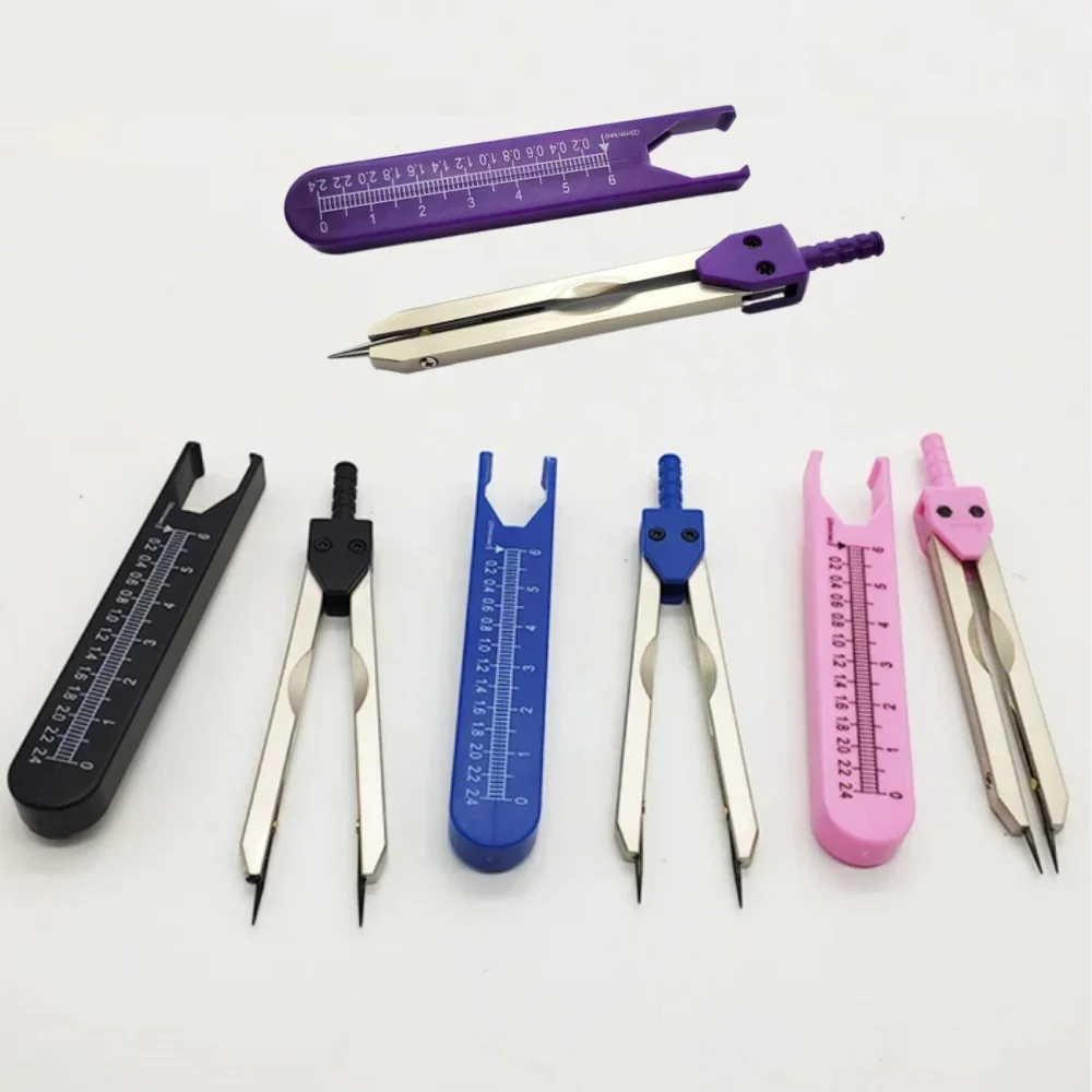 Electrocardiogram Drafting Divider Measuring Gauge Medical Measuring EKG Caliper ECG Calipers Ruler Measuring Tool with Ruler