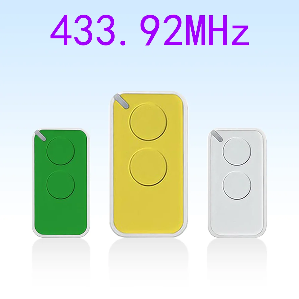 NICE's 433.92 MHz 2-key model with 6 color options NICE ERA INTI1 INTI2 INTI1Y INTI2Y INTI1L INTI2L INTI1B INTI2B FLO1RE FLO2RE