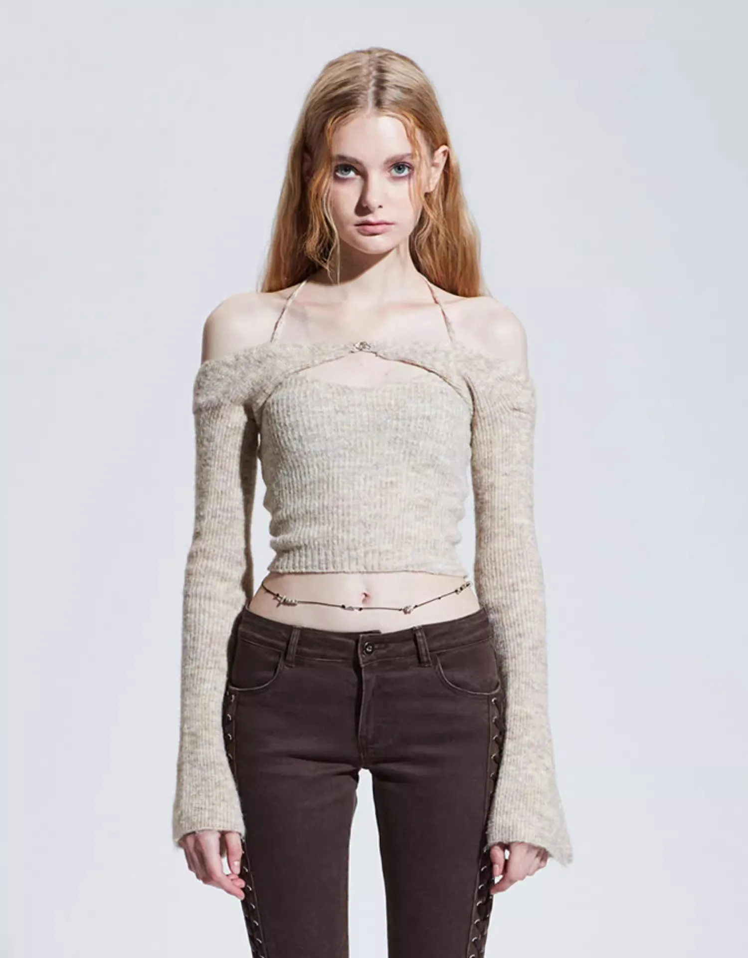

Casual Loose Fit Knitted Sweater Collection Women's Long Sve round Ne Basic Color T-irt Online Exclusive Au...