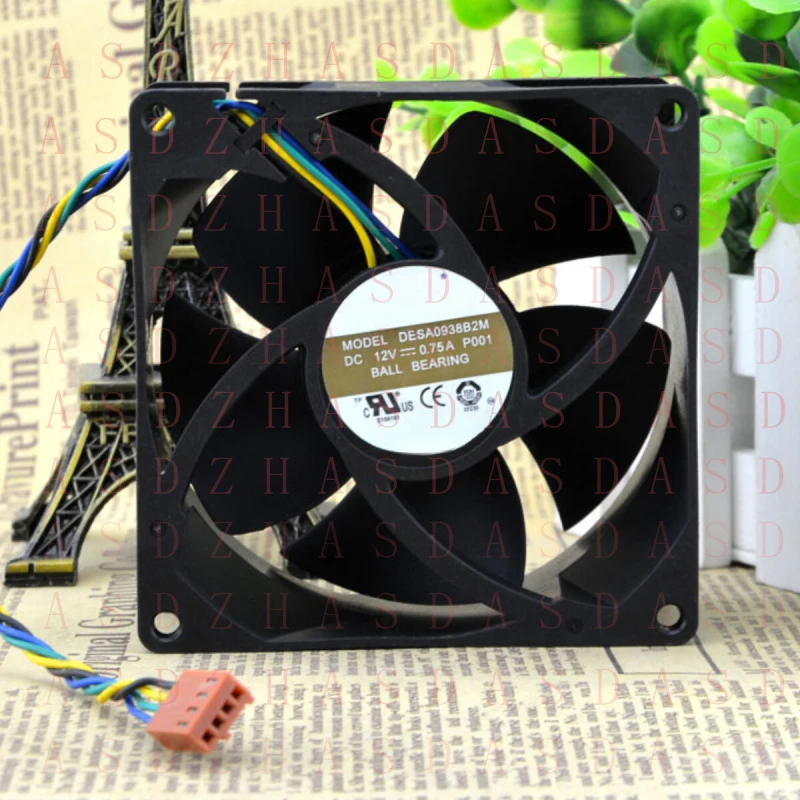 Z for AVC 9cm DESA0938B2M DC12V 0.75A 9038  PWM High Air Volume Chassis Cooling Fan