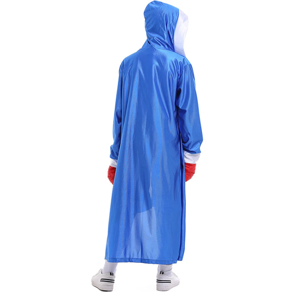 Costume da Boxer blu rosso per bambini Halloween Cosplay abbigliamento da competizione per boxe per tuta e accappatoio da ragazzo