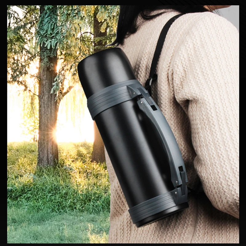 Free Shipping Drinking Bottles 1.2l Stainless Steel Kettle Termico Water Bottle Thermal Coffee Cup for Camping Sport Outdoor