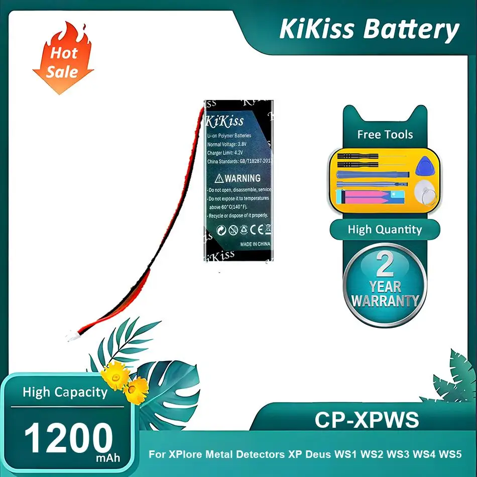

Мощный аккумулятор для металлоискателей XPlore XP Deus WS1 WS2 WS3 WS4 WS5, CP-XPWS, 1200 мАч