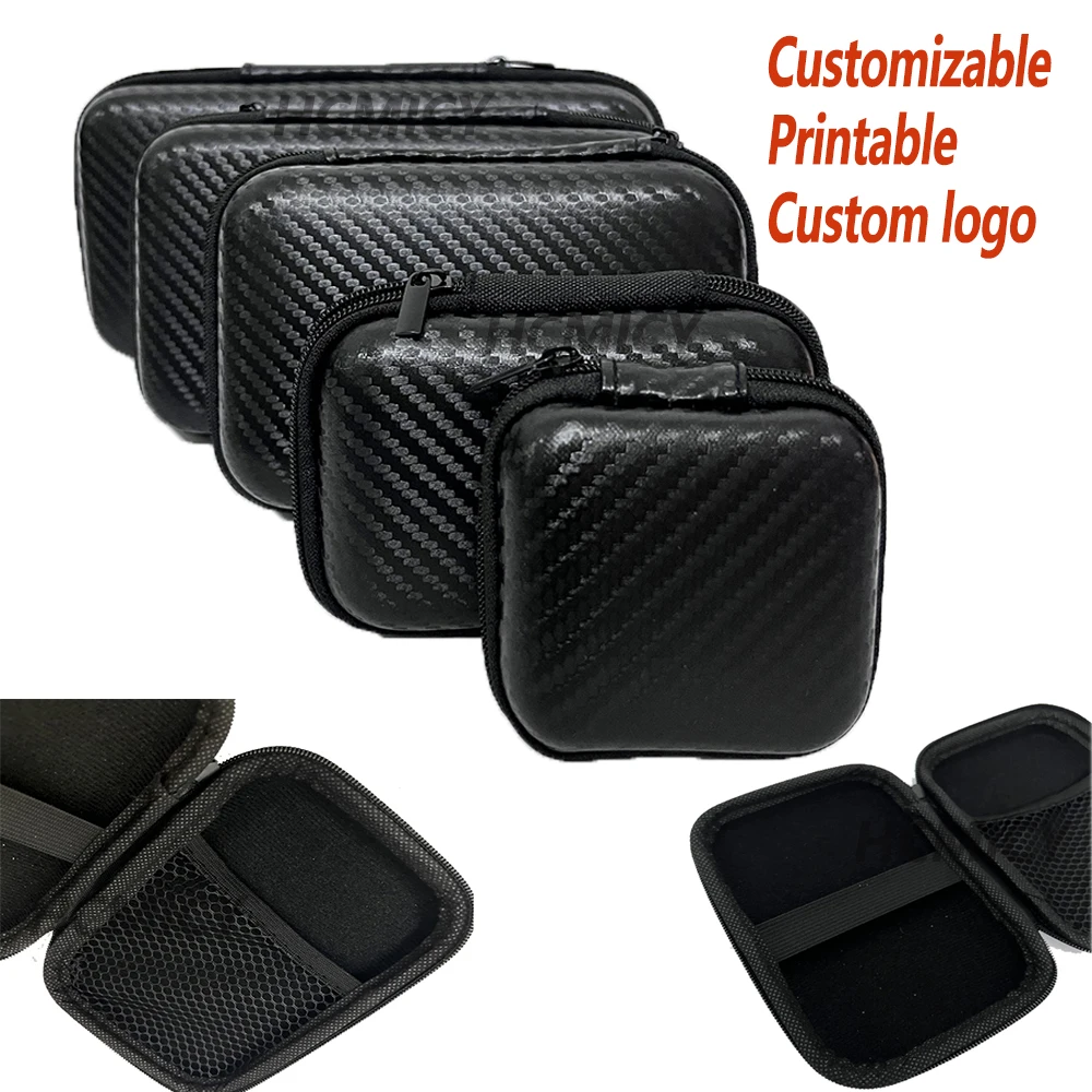 Portable EVA Phone Charger U Disk Zipper Bag Protection Case Hard Disk Data Cable Storage Pocket Car Maintenance Tool Kit