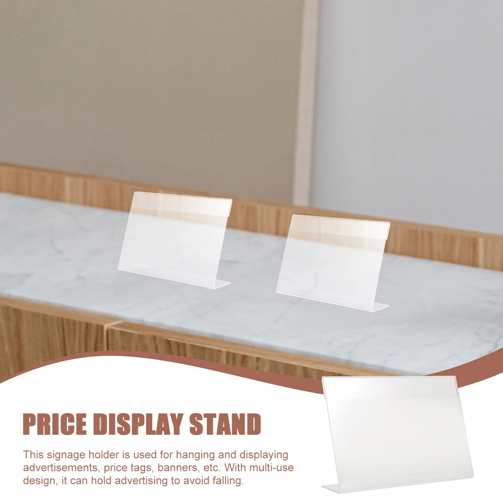 

3pcs Acrylic Sign Holder 8X10 Inch Display Stand For Price Tags Banners Advertising Signs Menu Card Holder Retail Store Office