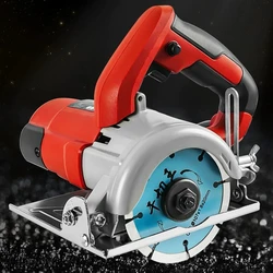 Handheld Chainsaw Slotting Machine 220V Electric Cutting Machine Woodworking Ceramic Tile Stone Metal Cutter 13000rpm 0-45°Angle