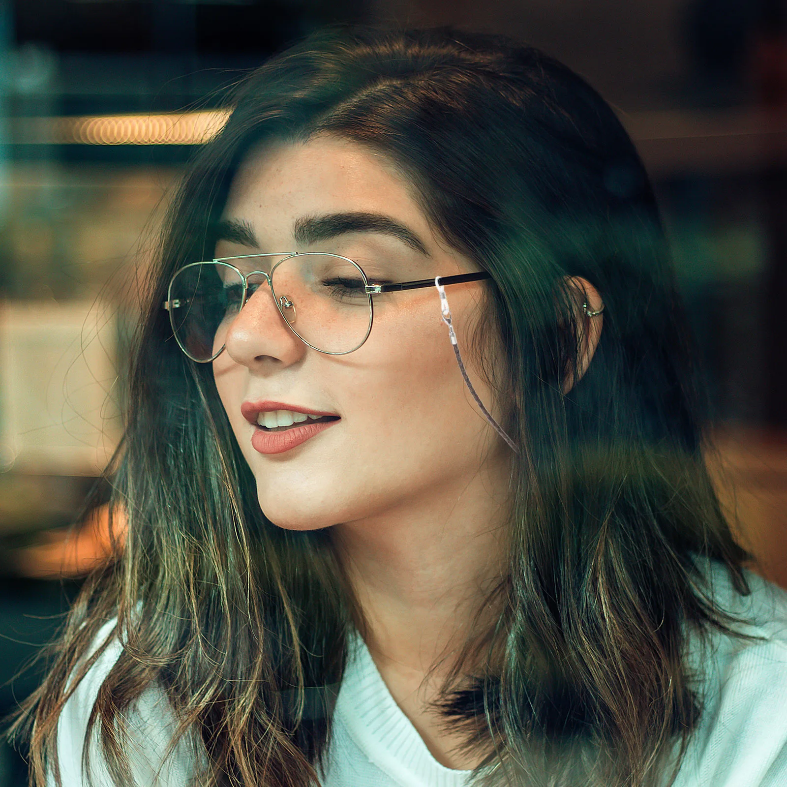 1 قطعة حبل تعليق للقناع للنظارات، حزام رقبة خفيف الوزن بسطح ناعم يثبت القناع بإحكام ومضاد للضياع للاستخدام من قبل البالغين والأطفال