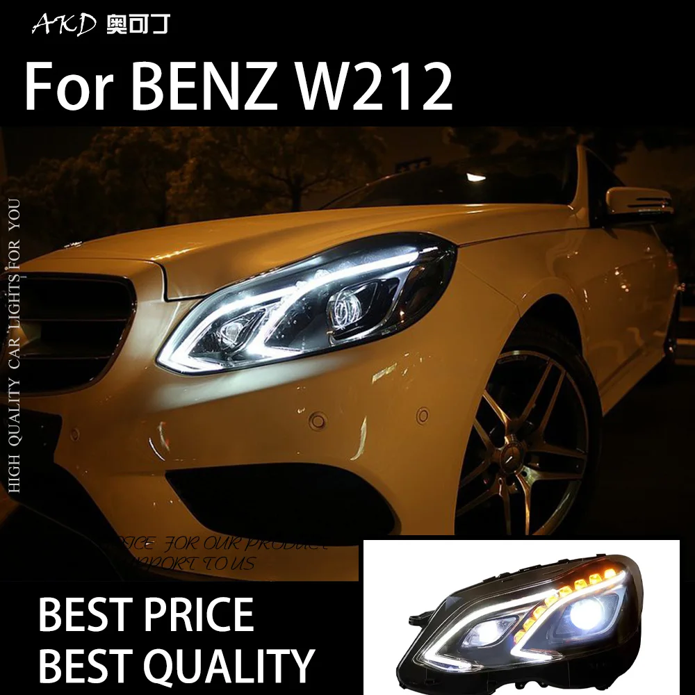 

AKD Автомобиль для BENZ W212 2010-2016 Фры DRL Hella 12V H7 Светодиодные биксеноновые лампы Противотуманные фары Инструменты 2 шт. E200 E300 Автомобили Аксессуары