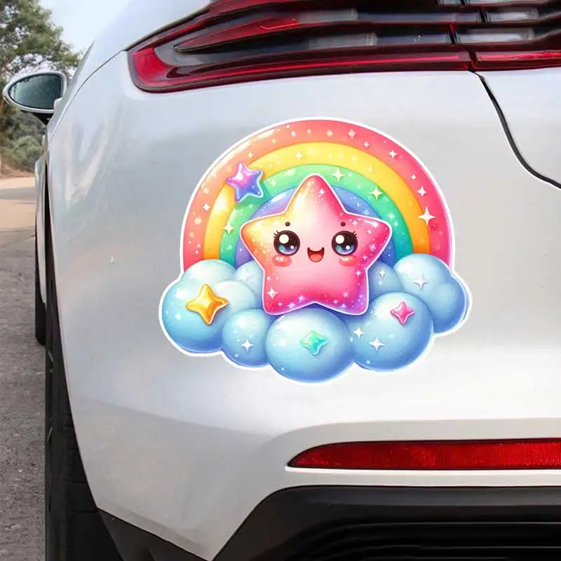 Sparkling Stars Car Sticker Vinyl Decal Waterproof Rear Window Motorcycle Camper Bumper Truck Laptop Decoration SH1090
