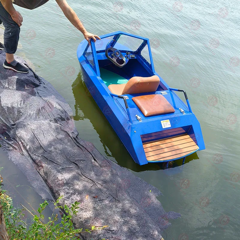 Water Electric Double Cardine Boat Park Urban Waterway Outdoor River Sea Surface Water Sports Aluminum Alloy Equipment