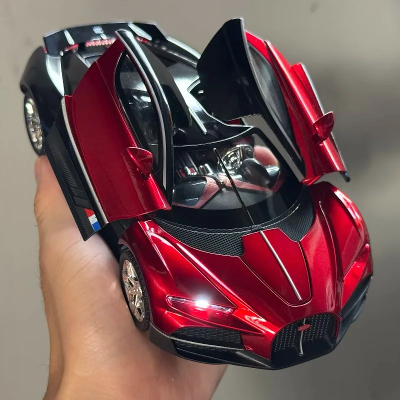 1:24 Bugatti Tourbillon Supercar Alloy Diecast Metal Model Car High simulation ornaments Decoraitons Hobby Collectibles Holiday